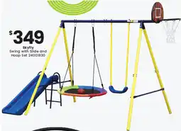 Toymate Skyfly Swing with slide and Hoop Set offer