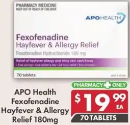 Pharmacy4Less Fexofenadine Hayfever & Allergy Relief offer