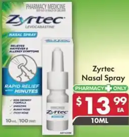 Pharmacy4Less Zyrtec Nasal Spray offer