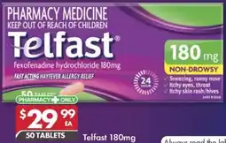 Pharmacy4Less Telfast fexofenadine hydrochloride offer