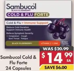 Pharmacy4Less Sambucol Cold & Flu Forte offer