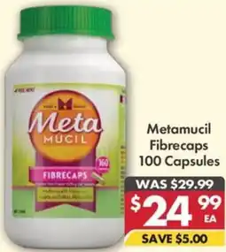 Pharmacy4Less Metamucil Fibrecaps offer