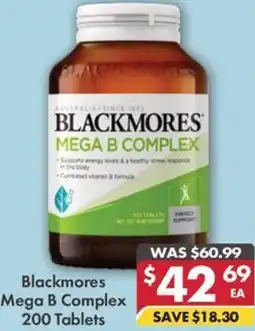 Pharmacy4Less Blackmores Mega B Complex offer