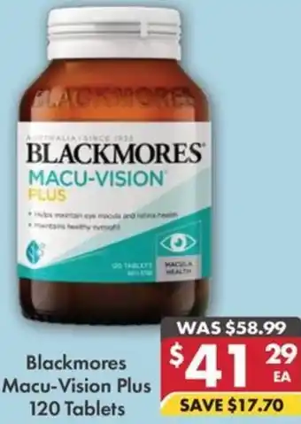 Pharmacy4Less Blackmores Macu-Vision Plus offer