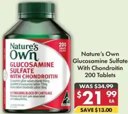 Pharmacy4Less Nature's Own Glucosamine Sulfate With Chondroitin offer