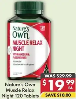 Pharmacy4Less Nature's Own Muscle Relax Night offer