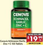 Pharmacy4Less Cenovis Echinacea Garlic, Zinc + C offer