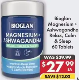Pharmacy4Less Bioglan Magnesium + Ashwagandha offer