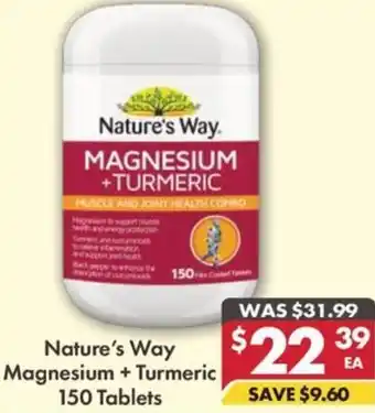 Pharmacy4Less Nature's Way Magnesium + Turmeric offer