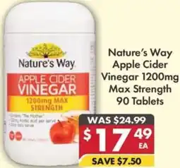 Pharmacy4Less Nature's Way Apple Cider Vinegar Max Strength offer