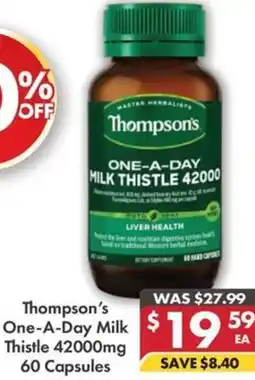 Pharmacy4Less Thompson's One-A-Day Milk Thistle offer