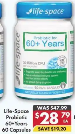 Pharmacy4Less Life-Space Probiotic 60+Years offer