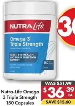 Pharmacy4Less Nutra-Life Omega 3 Triple Strength offer