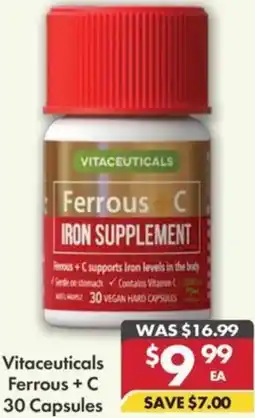 Pharmacy4Less Vitaceuticals Ferrous +C offer