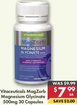 Pharmacy4Less Vitaceuticals MagZorb Magnesium Glycinate offer