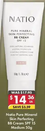 Pharmacy4Less Natio Pure Mineral Skin Perfecting BB Cream SPF 15 offer