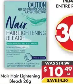 Pharmacy4Less Nair Hair Lightening Bleach offer
