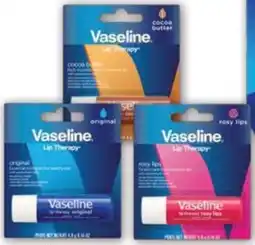 Pharmacy4Less Vaseline Therapy Lip Balm Range offer