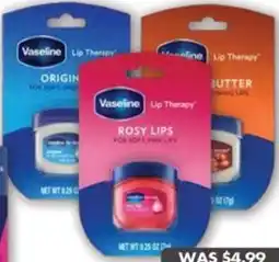 Pharmacy4Less Vaseline Therapy Lip Balm Tub Range offer