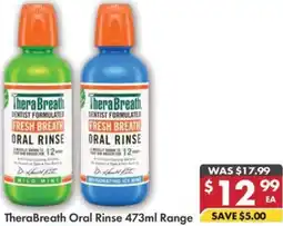 Pharmacy4Less TheraBreath Oral Rinse Range offer