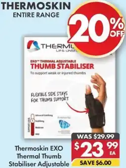 Pharmacy4Less Thermoskin EXO Thermal Thumb Stabiliser Adjustable offer