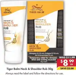 Pharmacy4Less Tiger Balm Neck & Shoulder Rub offer