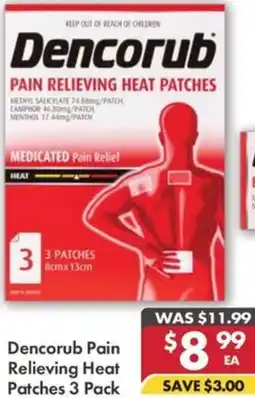 Pharmacy4Less Dencorub Pain Relieving Heat Patches offer