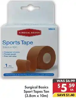 Pharmacy4Less Surgical Basics Sport Tapes Tan offer
