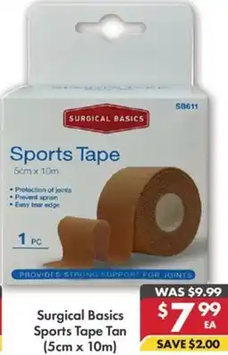 Pharmacy4Less Surgical Basics Sports Tape Tan offer