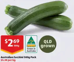 ALDI Australian Zucchini offer