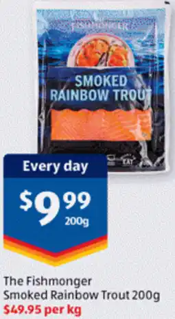 ALDI The Fishmonger Smoked Rainbow Trout offer