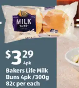 ALDI Bakers Life Milk Coleslaw Salad offer