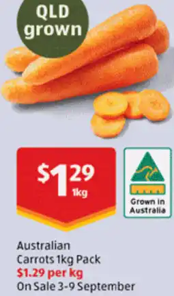 ALDI Australian Carrots offer