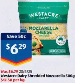 ALDI Westacre Dairy Shredded Mozzarella offer