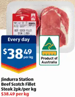ALDI Jindurra Station Beef Scotch Fillet Steak offer