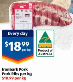 ALDI Ironbark Pork Pork Ribs offer