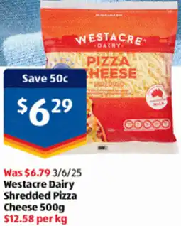 ALDI Westacre Dairy Shredded Pizza Cheese offer