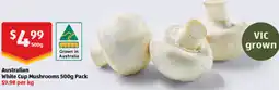 ALDI Australian White Cup Mushrooms offer