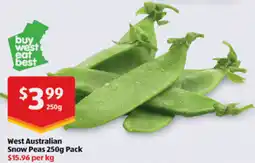 ALDI West Australian Snow Peas offer