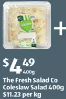 ALDI The Fresh Salad Co Coleslaw Salad offer