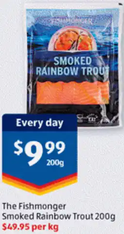 ALDI The Fishmonger Smoked Rainbow Trout offer