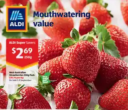 ALDI West Australian Strawberries offer