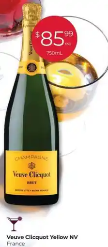 Porters Veuve Clicquot Yellow NV France offer