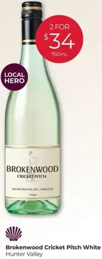 Porters Brokenwood Cricket Pitch White Hunter Valley offer