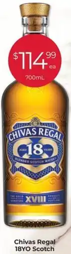 Porters Chivas Regal 18YO Scotch offer