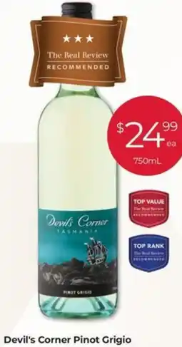 Porters Devil's Corner Pinot Grigio offer