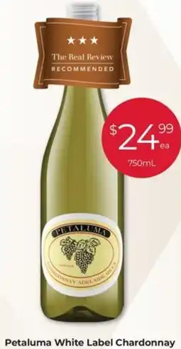 Porters Petaluma White Label Chardonnay offer