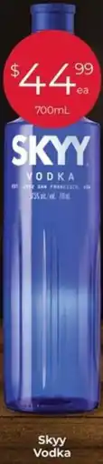 Porters Skyy Vodka offer
