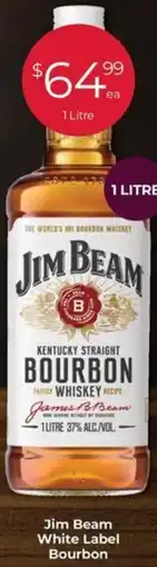 Porters Jim Beam White Label Bourbon offer