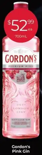 Porters Gordon's Pink Gin offer